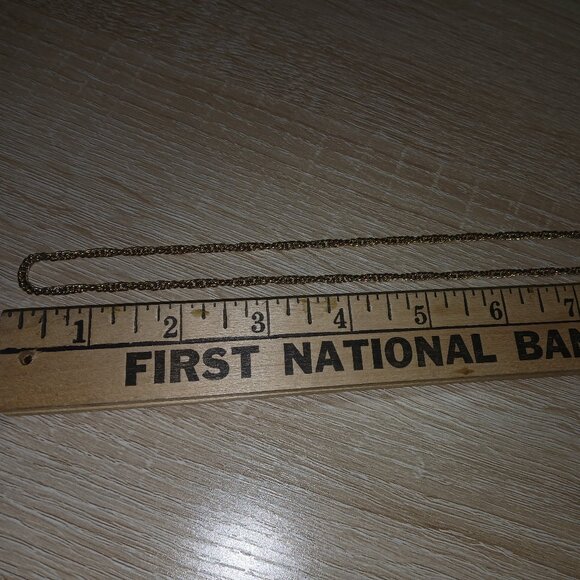 Gold Tone Layered Chains Vintage Necklace Costume Jewelry #106 - Picture 11 of 13